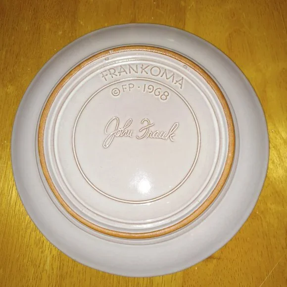 Vintage 1968 Frankoma Collectible Christmas Plate Flight Into Egypt Holy Family - Picture 8 of 9